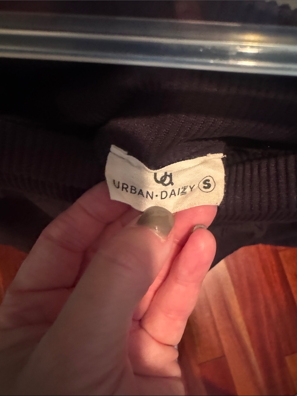 High-Waist Black Athletic Flared Shorts - Picture 2 of 3